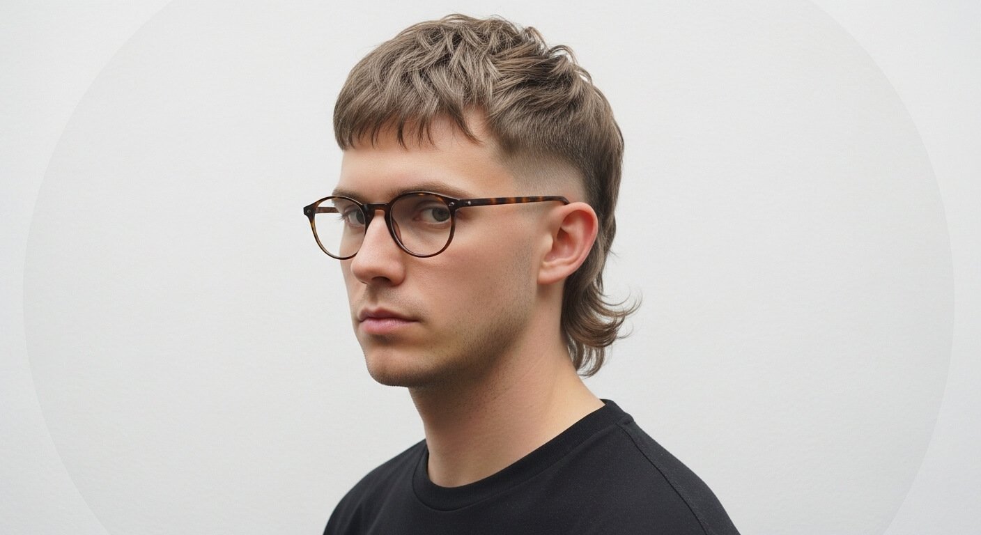 Burst Fade Mullet