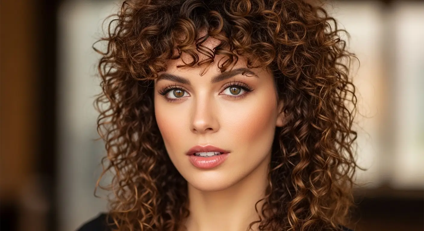 Curly Hair Mullet Woman