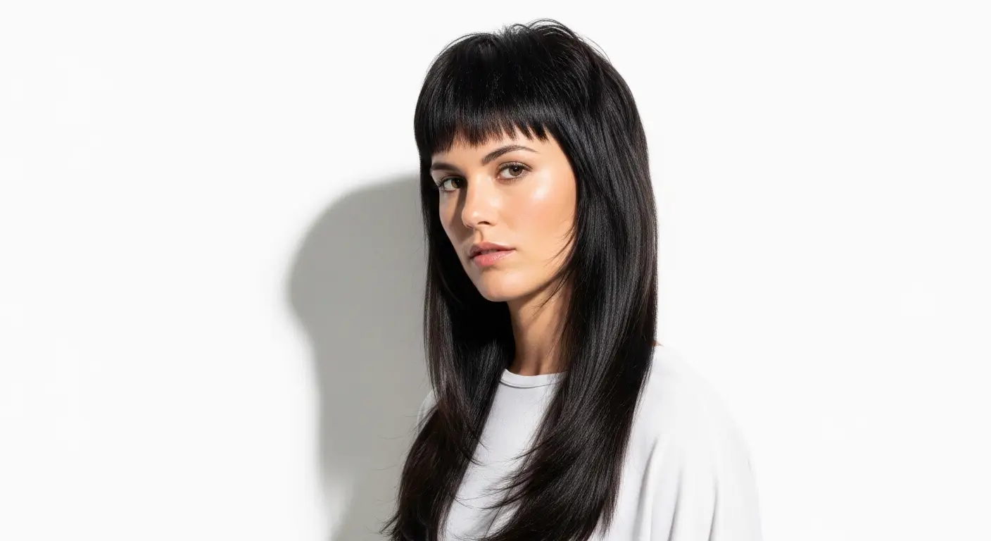 Female Mullet Long Hair Straight