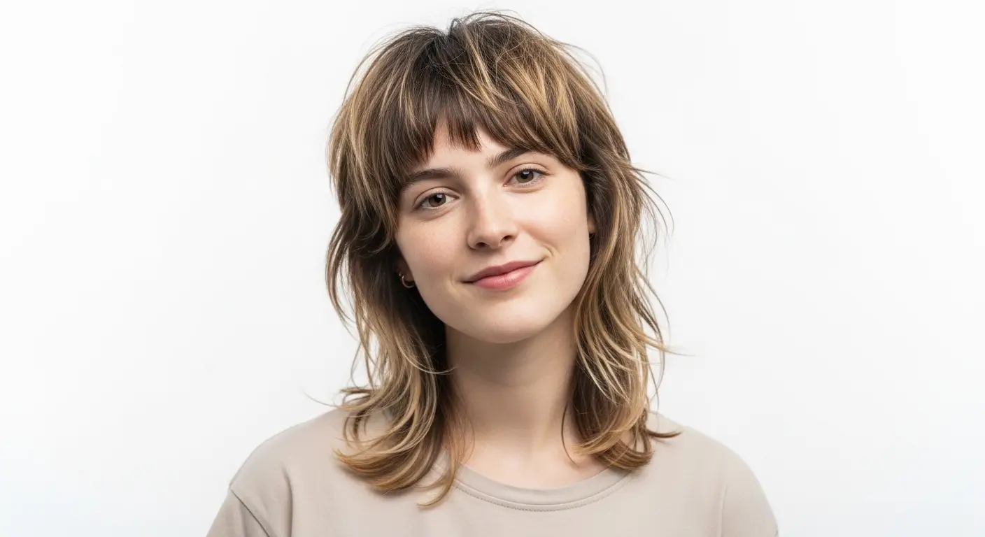 Messy Layered Mullet