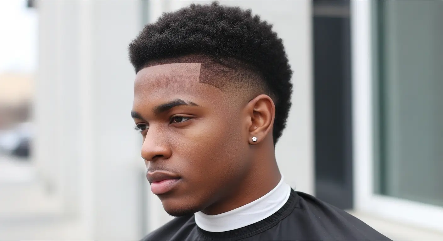  Modern Mullet Male Black