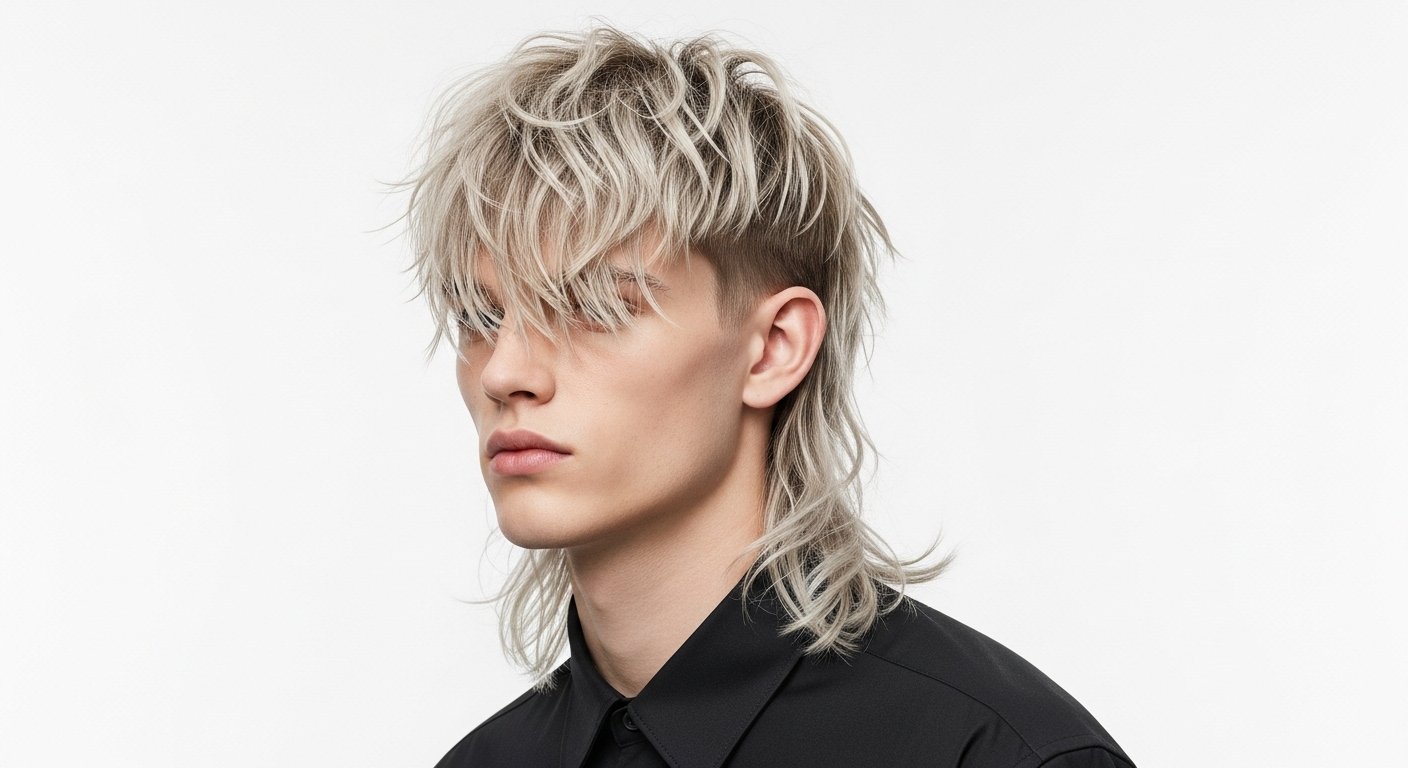 Textured and Messy Long Mullet