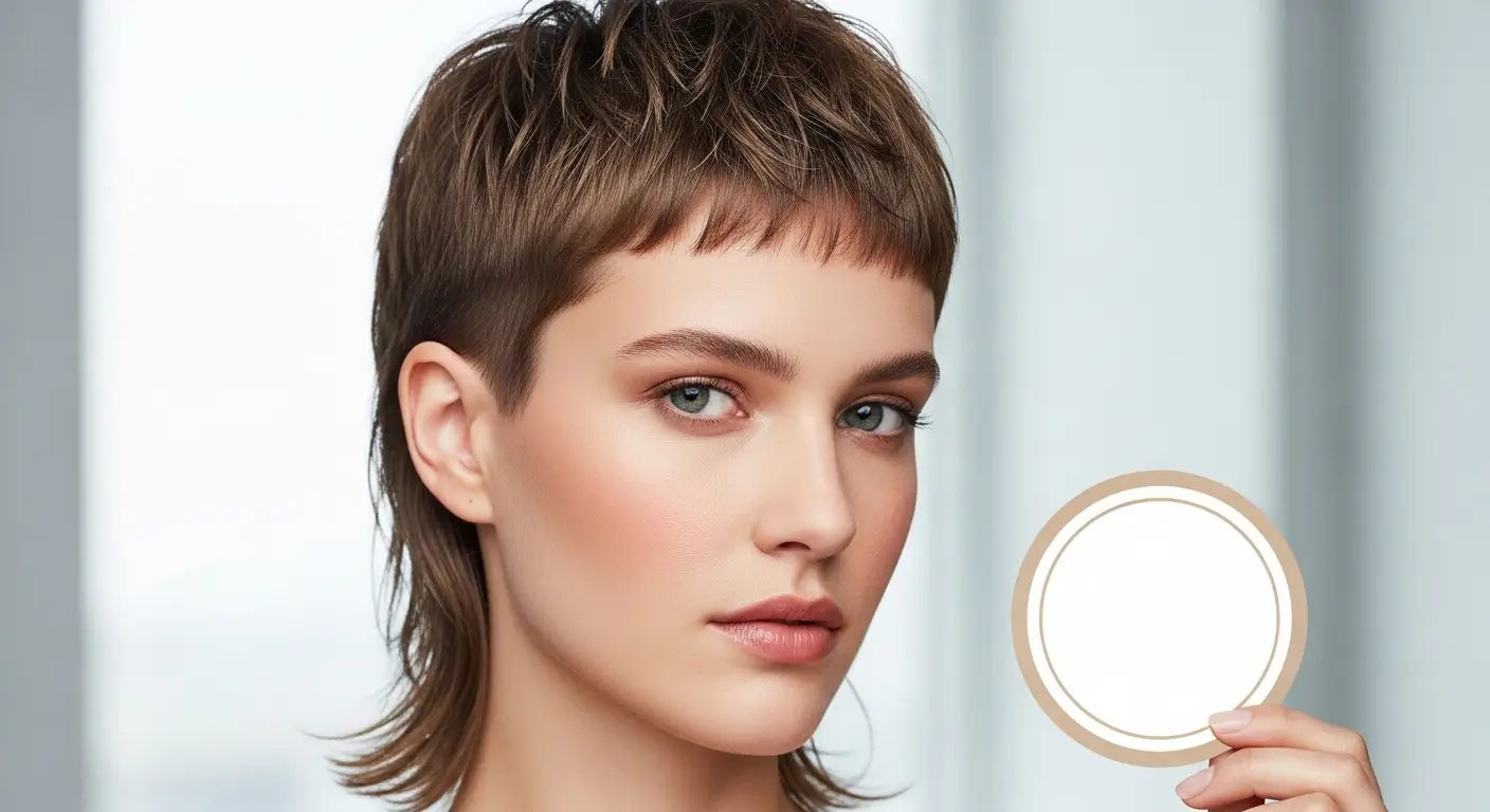  Very Short Mullet Woman