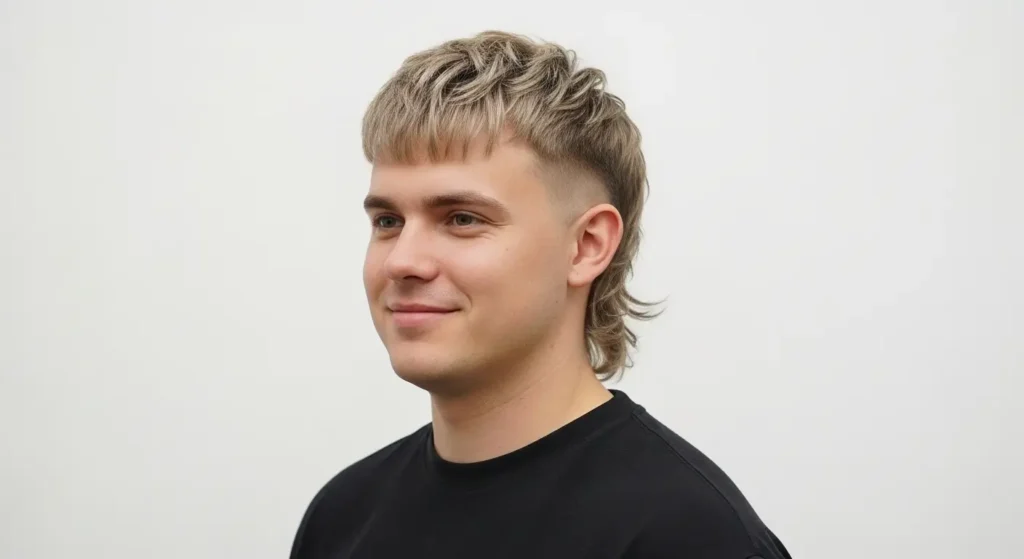 mens modern mullet haircut