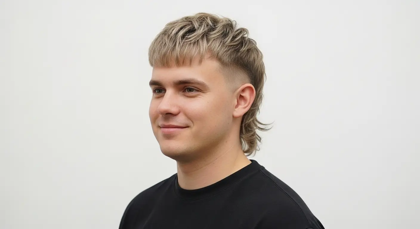 mens modern mullet haircut