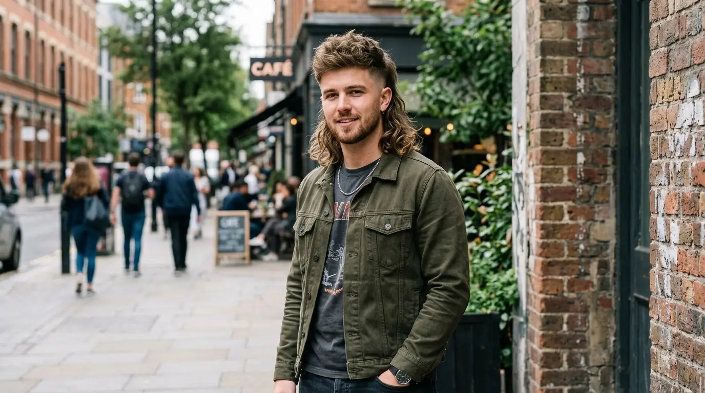 Men Modern Mullet