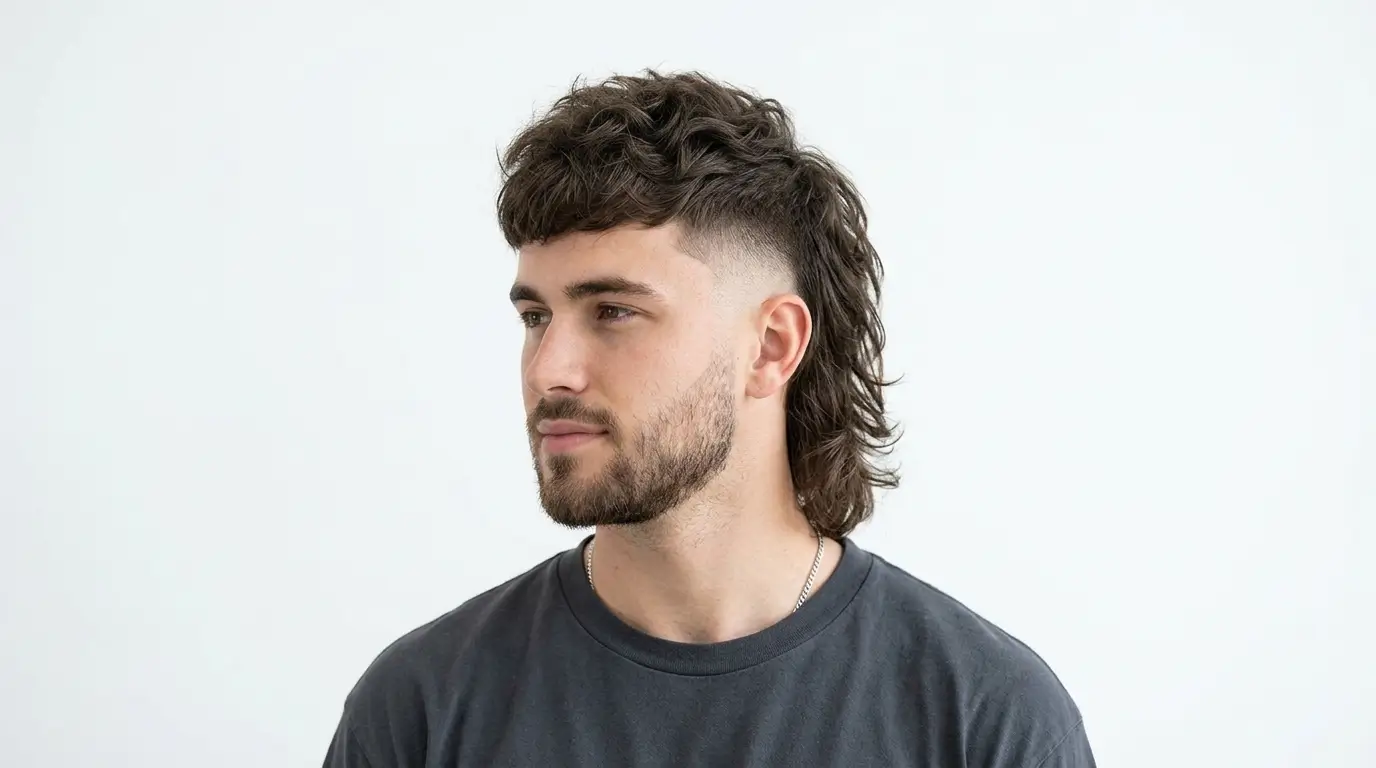 Modern Mullet With Fade