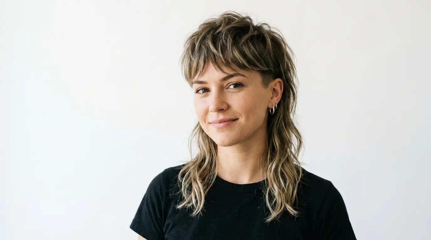 Modern Mullet Women Short Hair