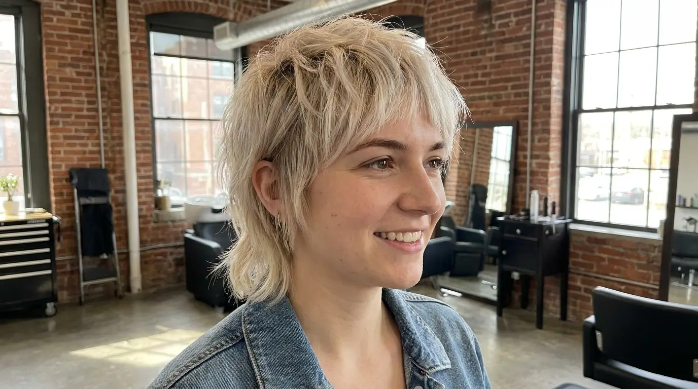 Modern Mullet Women Short Hair