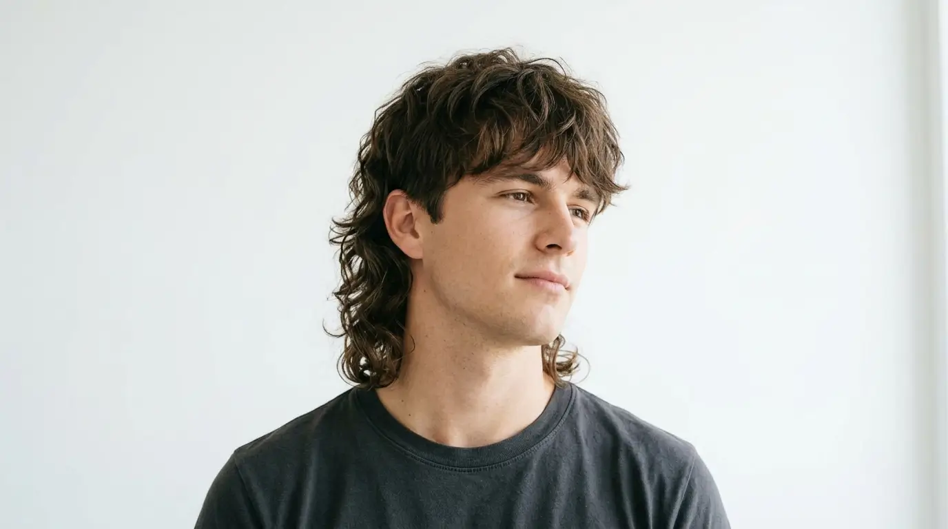 Modern Mullet for Wavy Hair