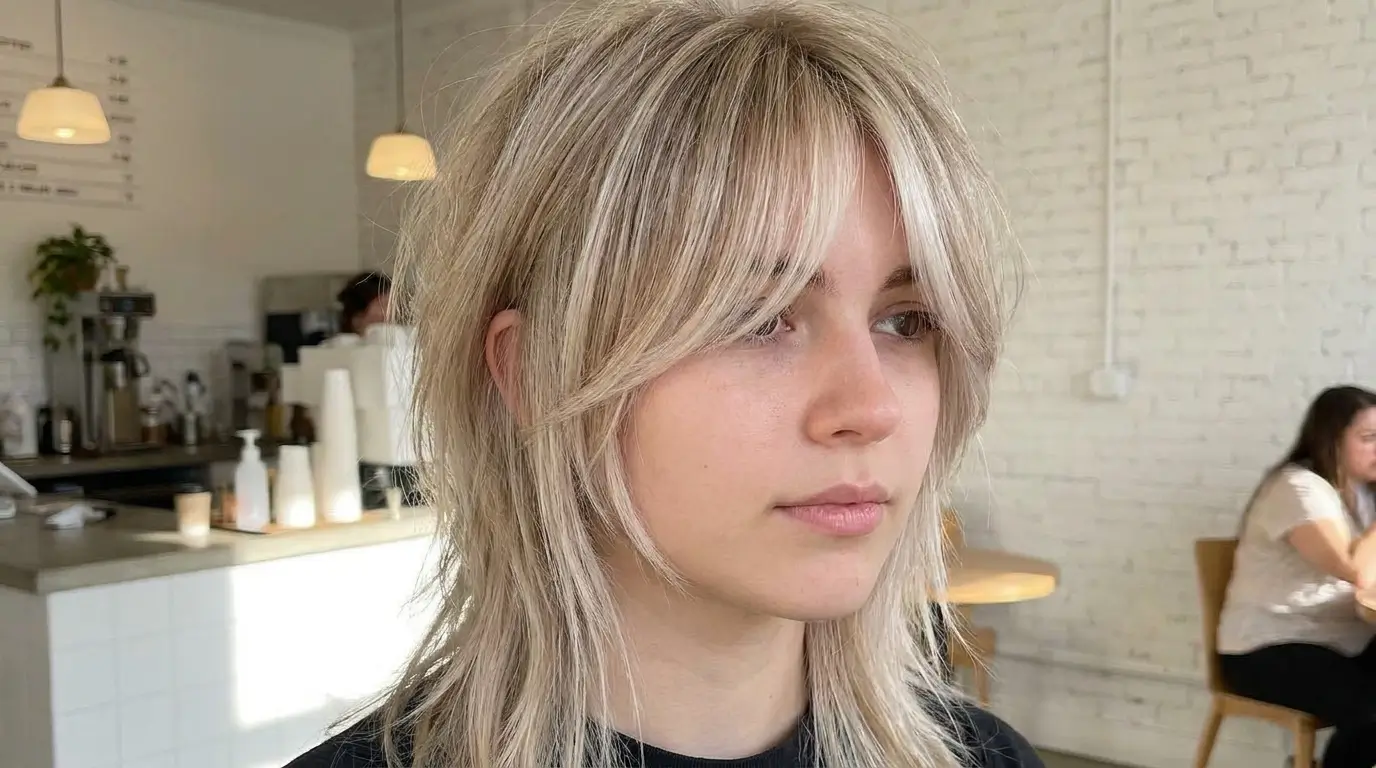 Mullet with Curtain Bangs