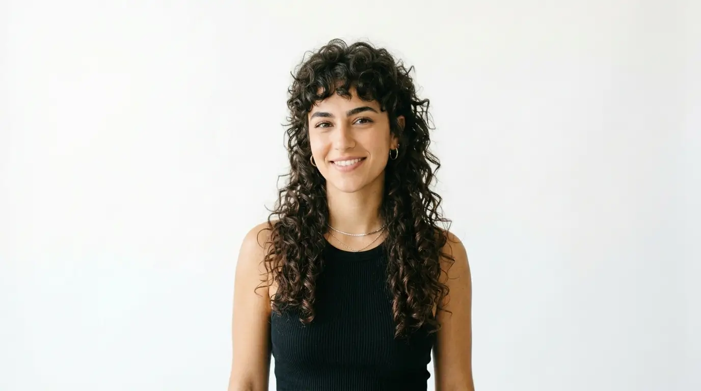 The Curly Modern Mullet Women
