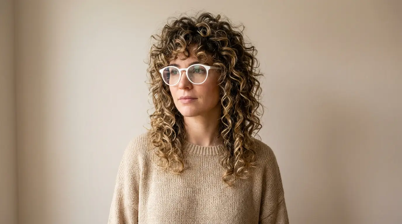 The Curly Modern Mullet Women