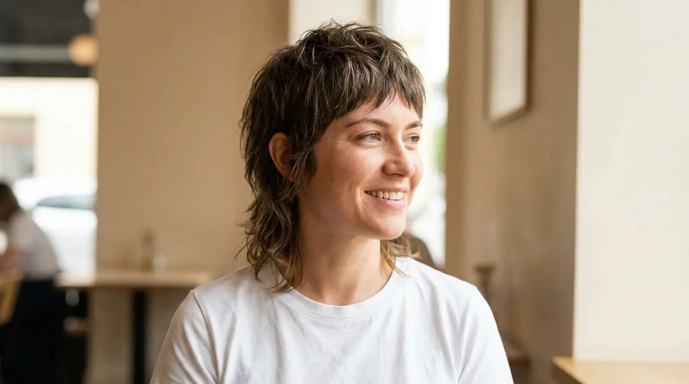 The Modern Shaggy Mullet Woman