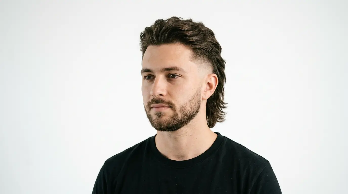 Fade Mullet Haircut Men