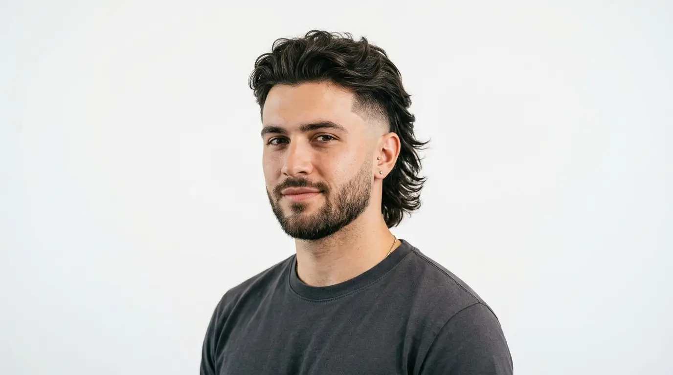 Fade Mullet Haircut Men