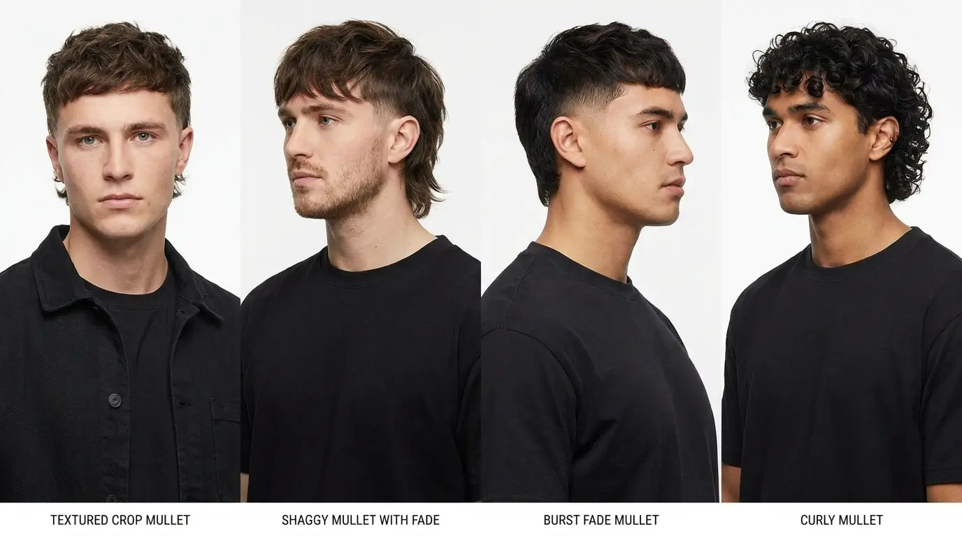 Male Modern Mullet Styles