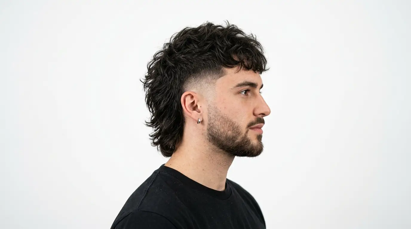 The Drop Fade Modern Mullet