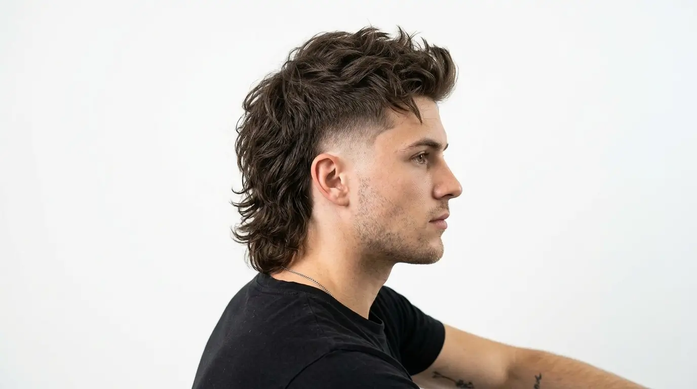 The Drop Fade Mullet