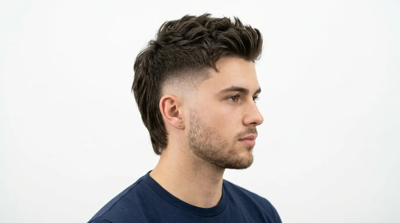 The Ultra-Clean Modern Mullet Low Fade