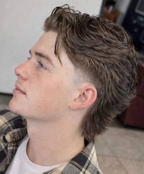 low fade modern mullet
