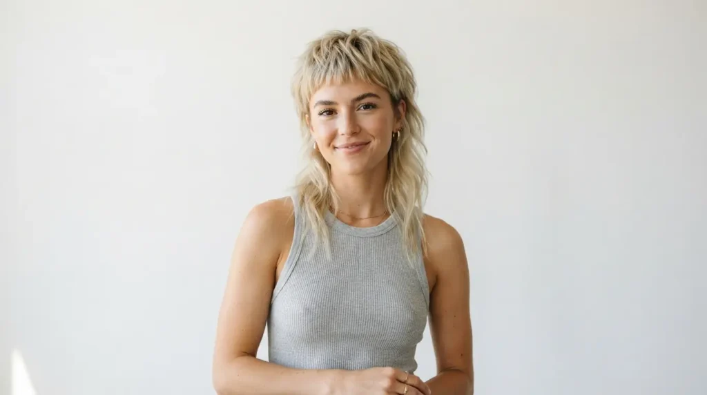 Modern Mullet Blonde Hair