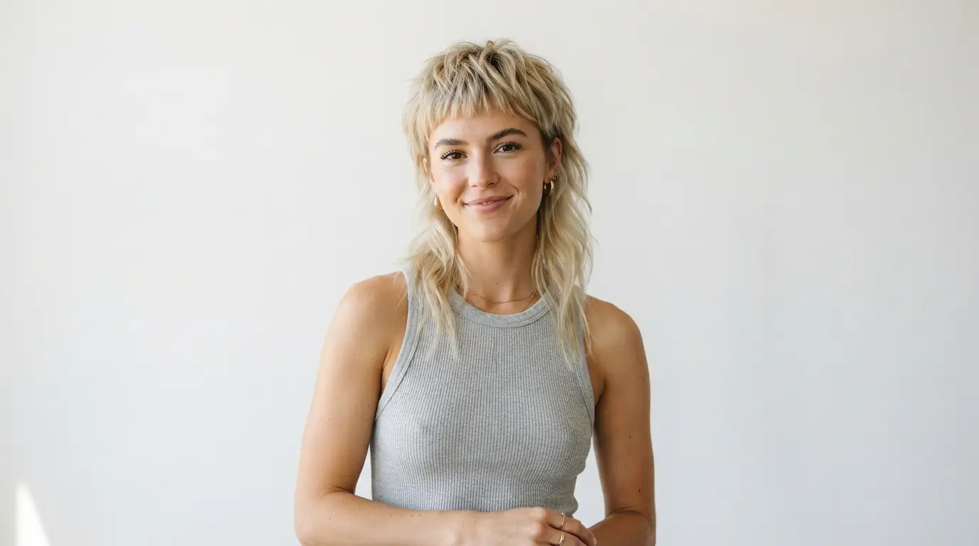 Modern Mullet Blonde Hair
