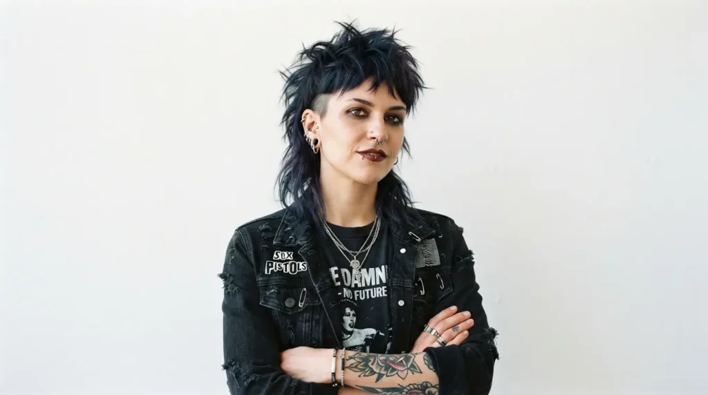 Modern Punk Female Mullet